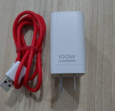 OnePlus 12T 100w supper vooc charger with cable 100% original stock