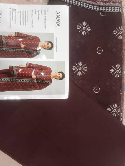 Brand new Anaya style unstitched lawn suit_Vol 197