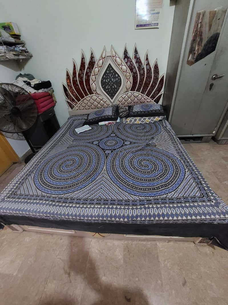 bed with side table 1