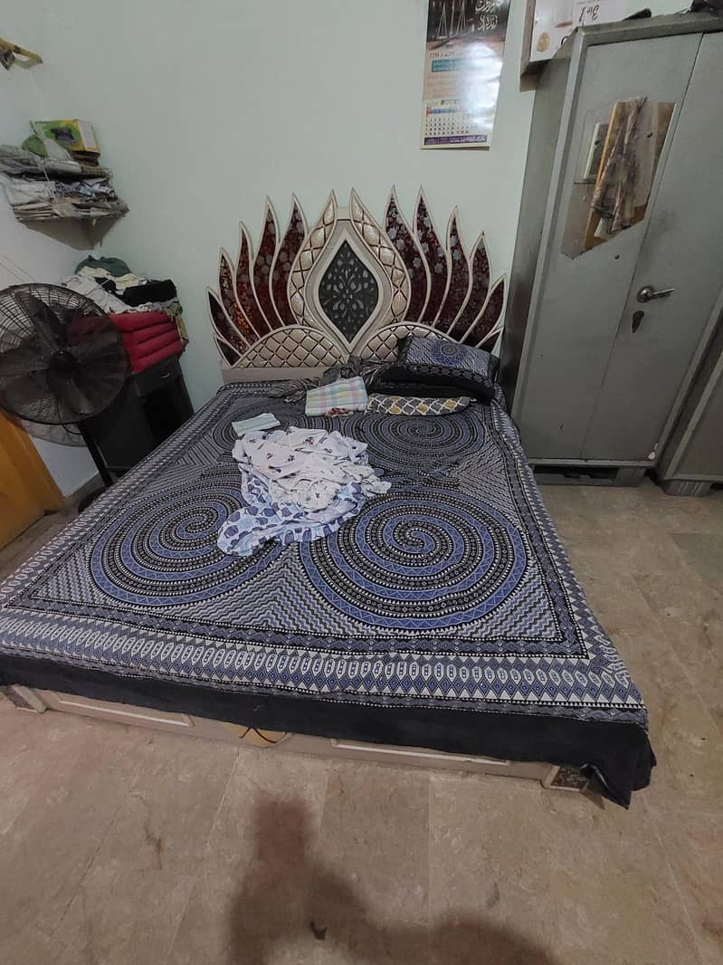 bed with side table 3