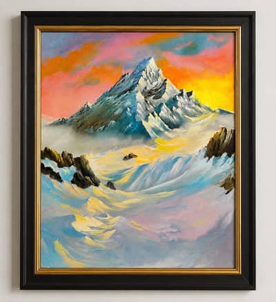 Mountain oil  painting 