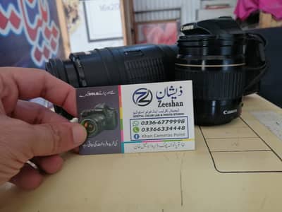Canon 500D with 70 210 lens and 28 80 lens