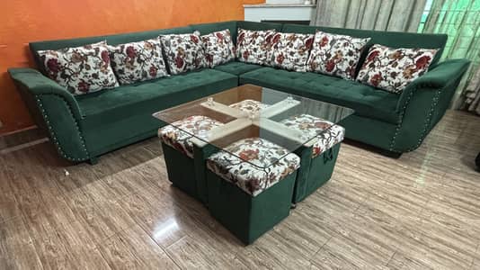 11-Seater Luxury L-Shaped Sofa Set for Sale