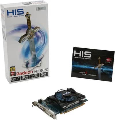 I'm selling my graphics card Radeon HD 6670 best for gaming and editin