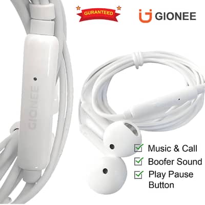 GIONEE Gaming Handsfree with Heavy Base sound and Calling Option