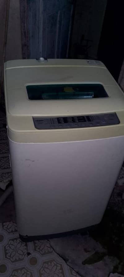 Haier washing machine fully working original condition me Hy