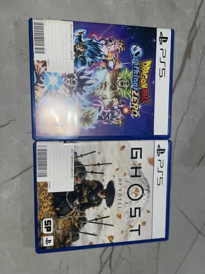 Ghost of yotie and dragon ball sparking Zero cd for sale