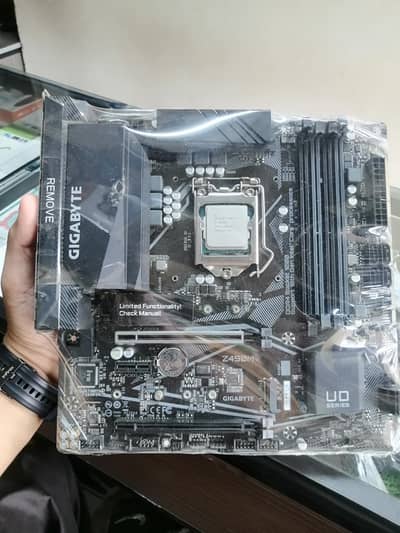 gigabyte board & processor