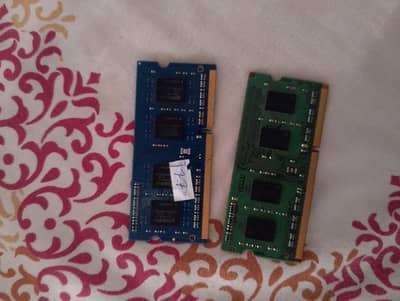 2 × 4GB Laptop RAM (Total 8GB) Kingston + Micron Brands