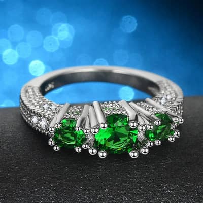 White Snowflakes zercon ring For Women