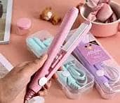Portable Mini Hair Straightener for Girls | Fast Heating, Travel-Frie