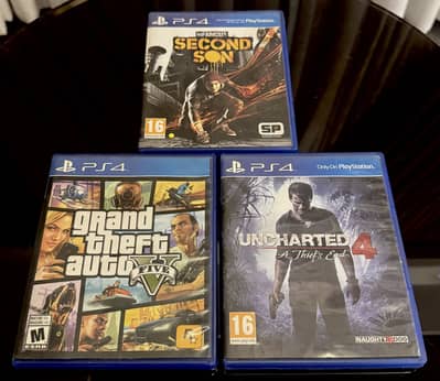 PS4 Games – GTA 5, Uncharted 4 & Infamous: Second Son
