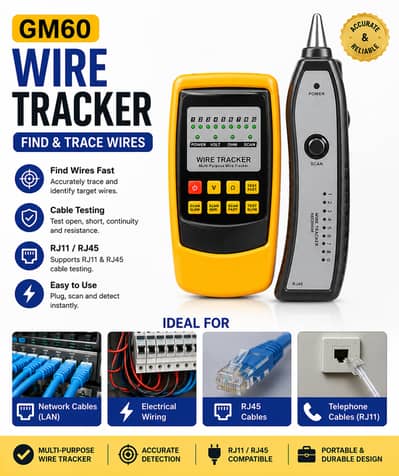 GM60 Benetech Wire Tracker | RJ11 RJ45 Cable Tester & Wire Tracer