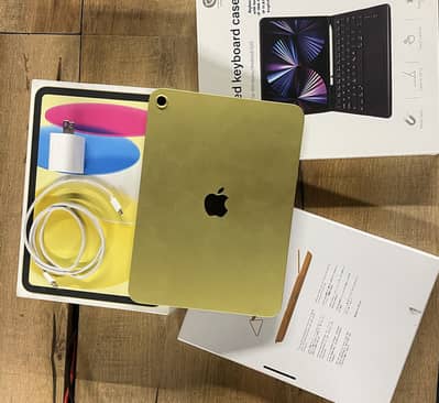 iPad A16 11-Gen Yellow 128GB with 100% BH & Box + 2Case (Value Deal)