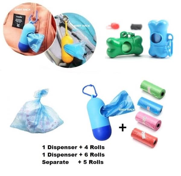 Garbag Disposable Diapers Bag (1dispenser+4rolls)