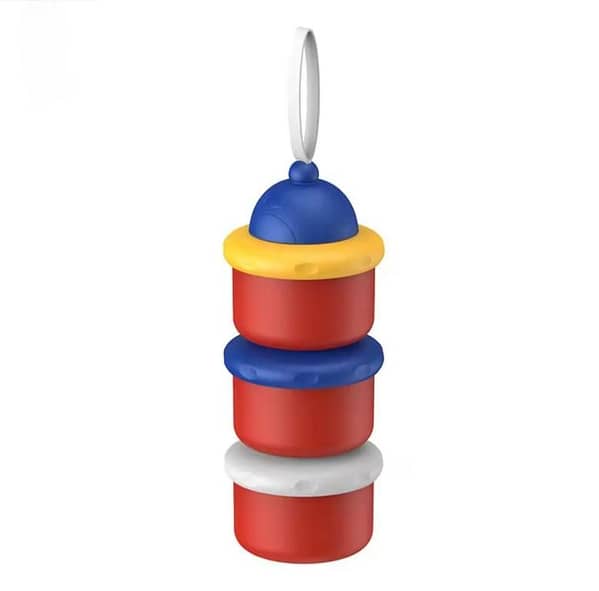3 Layer Milk Formula Dispenser Independent Layered Large Capacity Stackable Outdoor Portable Milk Powder Dispenser