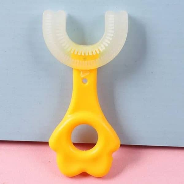 Baby Toothbrush Children 360 Degree U-shaped Child Toothbrush Teether Silicone Kids Teeth Oral Care Cleaning Soft Toothbrush