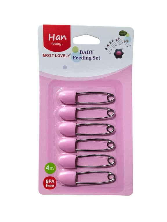 Baby Safety Pins Plastic Head(Size 2inch)Safety Pins Safety Locking Baby Cloth Diaper Safety Sewing Pins for Knitting Stitch Marke
