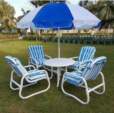 Miami Garden Lawn Outdoor PVC Patio chairs set plastic furniture