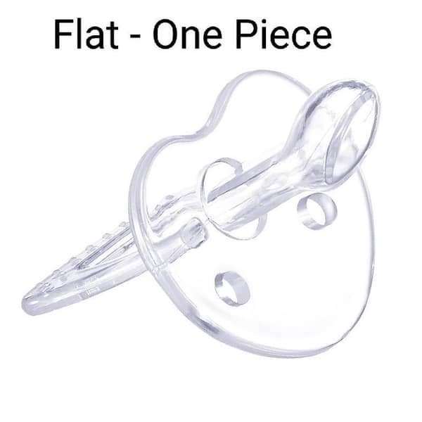 Baby Silicone Nipple Pacifier Teether Soother Round/Flat