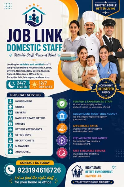 Maid /Cook/ Baby Care / Patient Care / Nurse / Kitchen Helper/ Driver