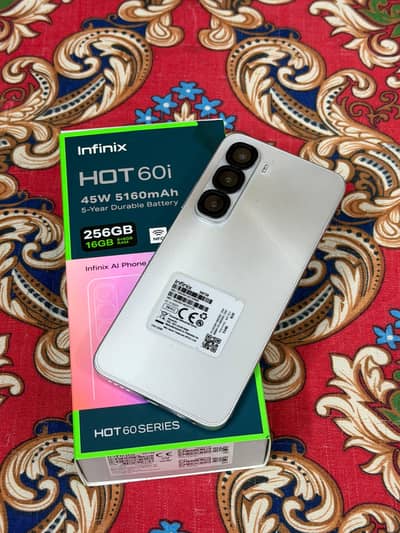 Infinix Hot 60i 16Gb/256Gb With Box Charger