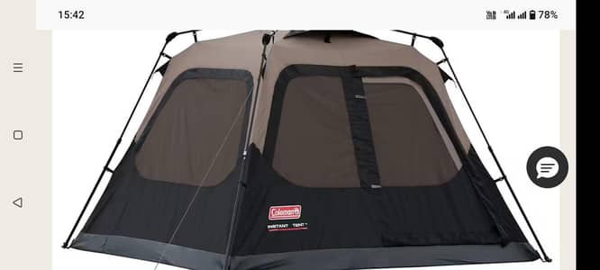 colman tent for 4 persons