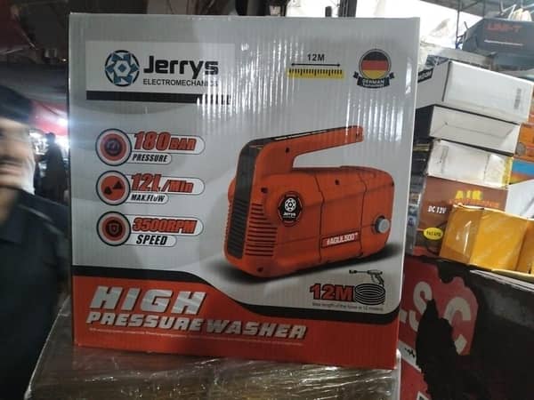 Jerry's Auto Stop Water Jet High Pressure Car Washer Cleaner 180 Bar induction Motor
