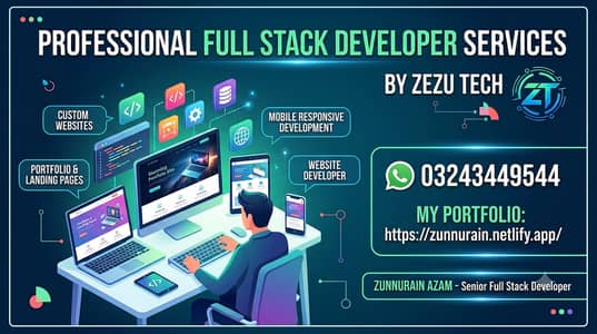 Custom & Responsive Portfolio & Landing Pages Website Devolopment