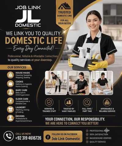 Maid /Cook/ Baby Care / Patient Care / Nurse / Kitchen Helper/ Driver
