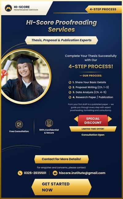 Thesis, Research Article and Final Year Project Writing Services
