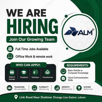 we are Hiring male and female for online work