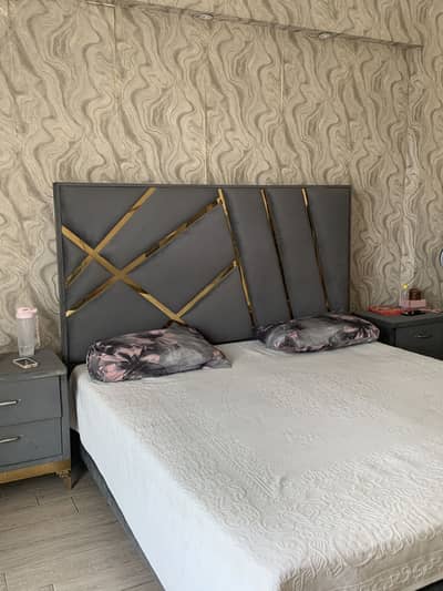 Bed and side tables
