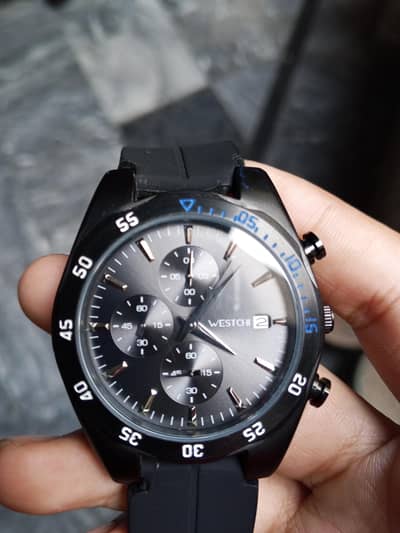 this watch is chronograph watch and it's two button  first rest button