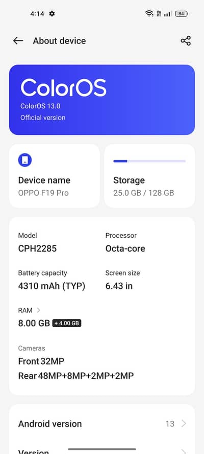OPPO f19 Pro