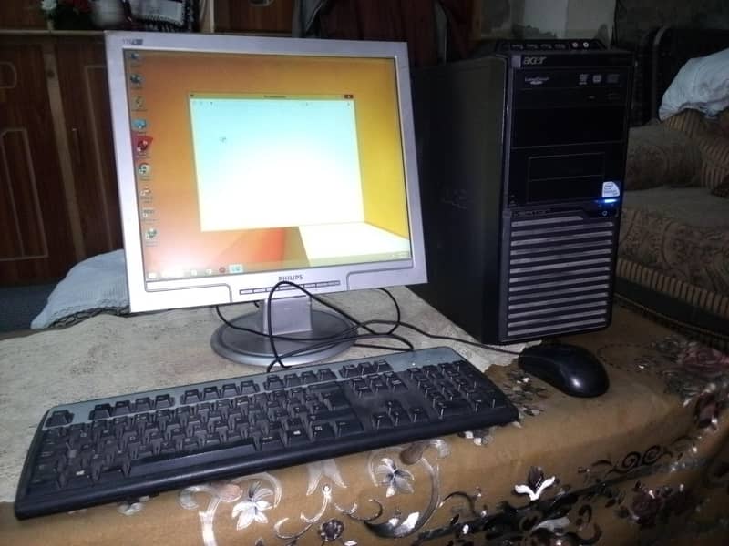 core 2 do CPU/ LCD 17" HP 1