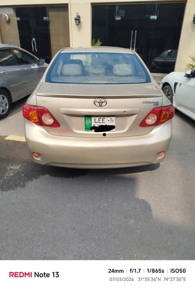 Toyota Corolla GLI 2009