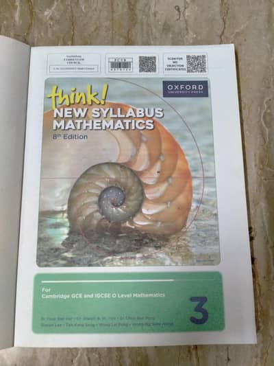Think new syllabus mathematics 8 edition book 3