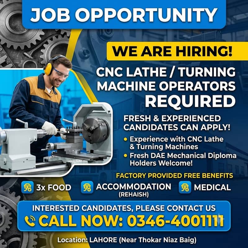 CNC Lathe/Turning Machine Operator 0