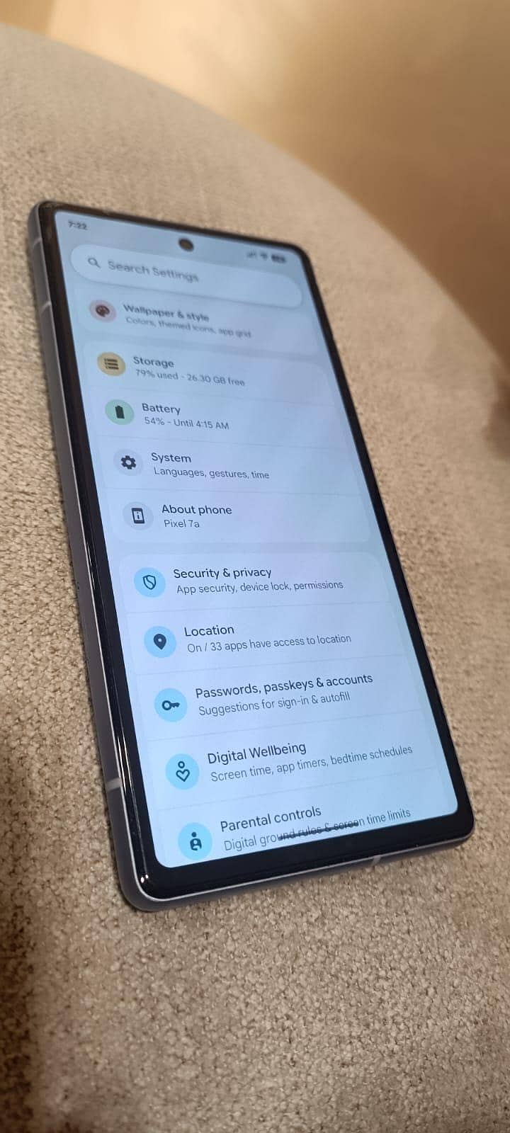 Google Pixel 7a 5