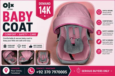Infantes Baby Car Seat | Infant Carrier | Excellent Condition | Pink