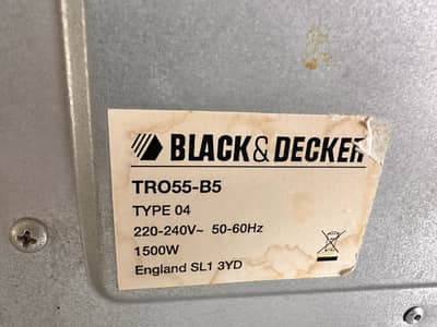 Black and decker  oven