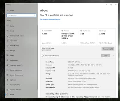 Fully Power Full Gameing PC i5 7th Gen Urgent Sale