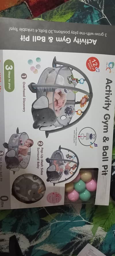 Baby Activity Gym & Ball Pit (3-in-1)