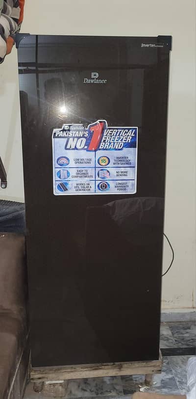 slightly used dawlance vertical freezer