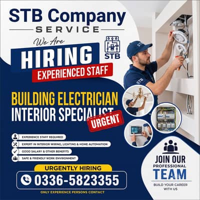 Electrician (building/Interior) Required