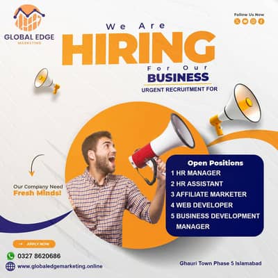 Hiring HR & Affiliate Marketers