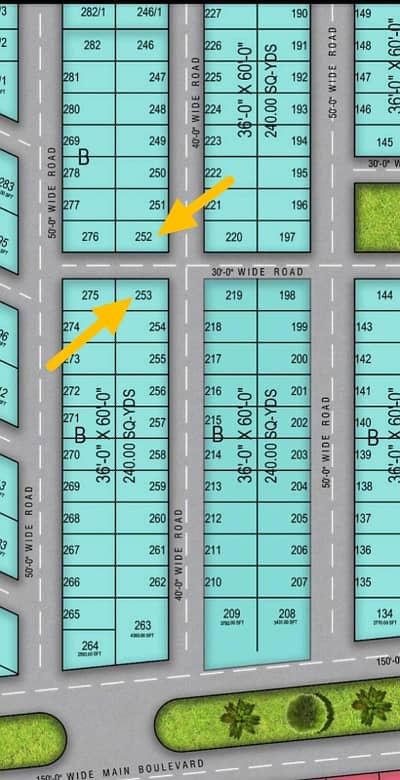 The Palm Royal Residency 240 Sq. Yard Corner Plot