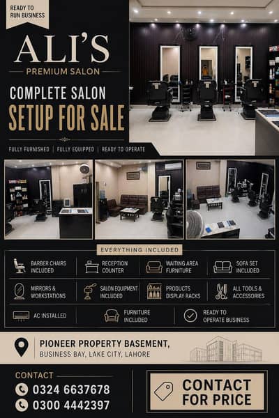 Man Salon for Sale