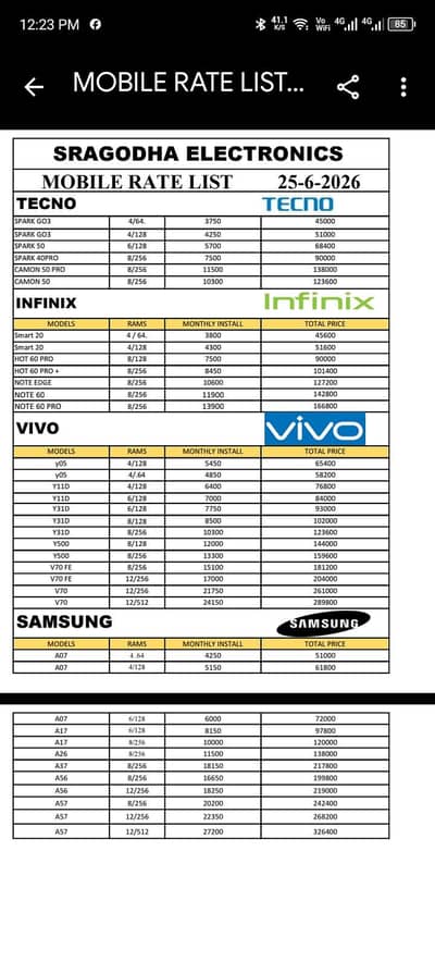 Sargodha electriconions ONLY SIALKOT INSTALLMENT PLAN AND CASH PE